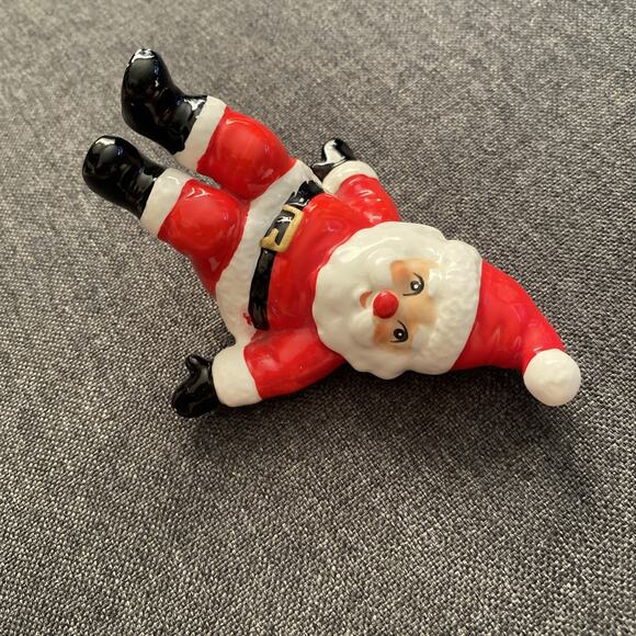 Vintage Fitz & Floyd Tumbling Santa Figurine Xmas - Picture 10 of 11